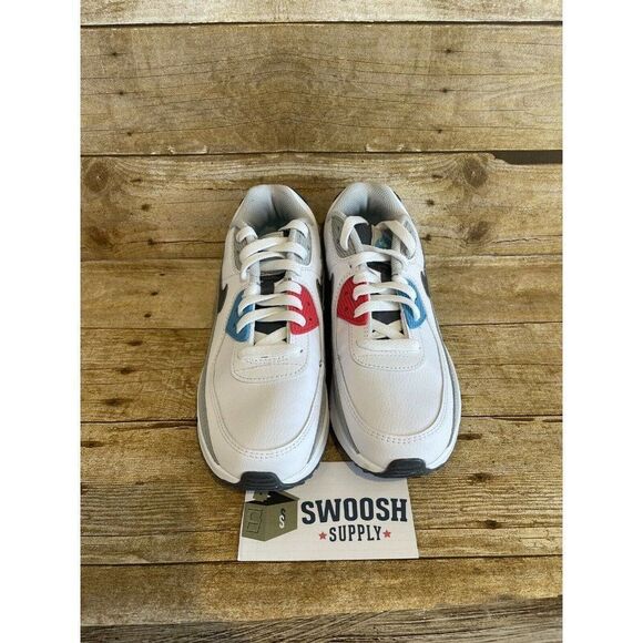 Nike Air Max 90 LTR White Chlorine Blue GS  CD6864-108 New - Picture 2 of 8